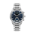 Pininfarina SINTESI – Silver case, dark blue dial and dark blue strap – Steel metal