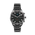 Pininfarina SINTESI – Dark grey case, black dial and black strap – Dark grey metal band