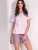 Pigiama donna corto in jersey di cotone Lormar Puff PUF652706