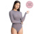 Body donna a manica lunga girocollo in cashmere ultralight Prisco Cash Body ml