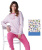 Pigiama donna calibrato in jersey di cotone caldo Karelpiu SK9015