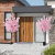 Costway Albero di finti fiori di ciliegio con 900 fiori rosa, Pianta floreale finta in vaso per ufficio e casa e matrimonio Rosa