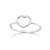 Anello Cuore Donna Oro Bianco 803321734407