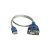 Atlantis Land P006-U1SP-9M-TBL cavo seriale Blu, Argento, Trasparente USB tipo A DB-9