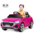 Costway Auto elettrica per bambini audi sq8 licenziata, Veicolo 12V con telecomando clacson luci LED musica e 3 velocità Rosa