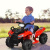 Costway Auto elettrica per bambini con ruote resistenti musica clacson luce LED manubrio, Veicolo ATV a batteria Rosso