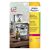 Avery L4716-20 Etichetta Autoadesiva Cerchio Permanente Bianco 960 Pz