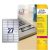 Avery L6011-20 Etichetta Autoadesiva Rettangolo Con Angoli Arrotondati Permanente Argento 540 Pz