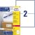 Avery L7168-100 Etichetta Autoadesiva Rettangolo Permanente Bianco 200 Pz