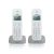 Brondi Gala Twin Telefono Dect Identificatore Di Chiamata Grigio, Bianco