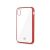 Celly Laser Matt custodia per cellulare 15.5 cm (6.1″) Cover Trasparente, Rosso