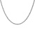 Collana Fune Corda Oro Bianco 18 KT 50 cm