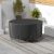 Costway Copertura per mobili da giardino rotonda da 213cm con fibbie, Copertura per tavolo e sedie resistente all’acqua Nero