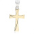 Croce uomo in Oro Giallo e Bianco GL-SON156693