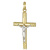 Croce da uomo in Oro Giallo e Bianco 803321713032
