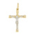 Croce Uomo Oro Giallo Bianco GL100523
