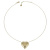 Collana Cuore Bombato Acciaio PVD Oro GLBJKS6001G