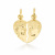 Ciondolo doppio con Cuore spezzato da spezzare Oro giallo 803321703330