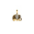 Ciondolo Elefante Oro Giallo GL102036