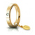 Fede Nuziale Unoaerre Cerchi di Luce 3,5 mm Oro Giallo con diamante