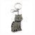 FouFou Portachiavi Gattino Grigio Misura 6 cm