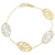 Bracciale Donna Oro Giallo Bianco GL100263
