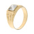 Anello Uomo Oro Giallo Bianco GL100642