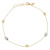 Bracciale Donna Oro Giallo Bianco GL100712