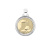 Ciondolo Medaglia Battesimo Oro Giallo Bianco GL100770