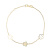 Bracciale Donna Oro Giallo Bianco GL100807