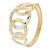 Anello Donna Oro Giallo Bianco GL100975