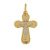 Ciondolo Croce Oro Giallo Bianco GL101311