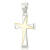 Ciondolo Croce Oro Giallo Bianco GL101396