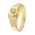 Anello Uomo Oro Giallo Bianco GL101473