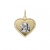 Ciondolo Cuore Angelo Oro Bianco Giallo GL101578