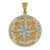 Ciondolo Rosa dei Venti Oro Bianco Giallo GL101903