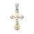 Ciondolo Croce Uomo Oro Bianco Giallo GL102073