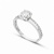 Anello Solitario Donna Oro Bianco GL102368