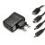 Hamlet Universal Kit alimentatore da parete per tablet e smartphone 4 in 1 con connettori