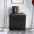 Costway Sedile Sgabello di stoccaggio in PU Pouf contenitore 40x40x40cm Nero