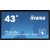 iiyama ProLite TF4339MSC-B1AG Monitor PC 109.2 cm (43″) 1920 x 1080 Pixel Full HD LED Touch screen Multi utente Nero