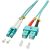 Lindy 5.0m OM3 LC – SC Duplex cavo a fibre ottiche 5 m Turchese