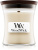 Woodwick Linen candela profumata con stoppino in legno 85 g