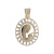 Ciondolo Madonna oro giallo e bianco GL100069