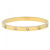 Bracciale Manetta Acciaio PVD Oro Zirconi GLBJKS116G
