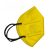 Mascherina FPP2 Certificata Colorata Blu/Giallo – 10 Pezzi a Confezione –