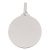 Ciondolo medaglia personalizzabile Oro bianco 803321732940