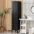 Costway Mobile bagno alto con 2 ante 5 vani, Colonna bagno da terra salvaspazio 37x37x160cm Nero