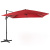 Costway Ombrellone 300 cm per cortile con 3 inclinazioni e rotazione a 360°, Ombrellone da esterno con 8 stecche Vinaccia