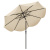 Costway Ombrello da patio da 280 cm con tetto protettivo dal sole, Ombrello pesante per giardino e pscina Beige